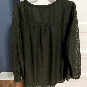 Loft Olive Green Blouse